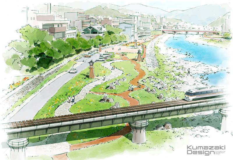 2016-0421-河川敷きの手描きパース